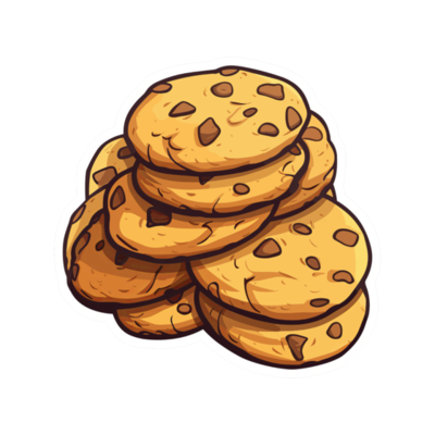 Chocolate Chip Cookies PNGs for Free Download