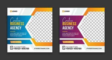 Digital marketing agency banner for social media post , corporate web banner template, digital business marketing social media post banner, web post design, banner ads, web ad vector