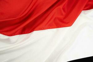 Wavy Indonesian flag background for banner photo