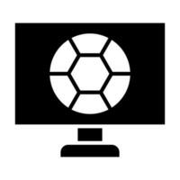 Football Match Glyph Icon Design vector