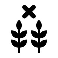 Food Scarcity Glyph Icon Design vector