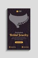 Jewelry Social Media Story Template vector