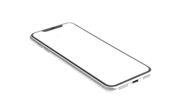 un' vuoto schermo smartphone modello, cellulare telaio con vuoto Schermo isolato modello, Telefono diverso angoli visualizzazioni. ai generativo png