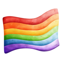 arco iris bandera acuarela elemento png