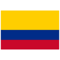 Colômbia bandeira Projeto para independência dia png