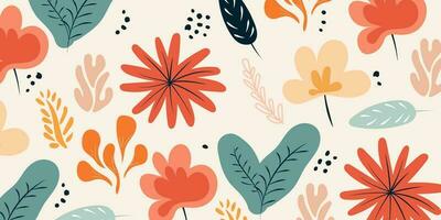 creative concept flower template background for banner vector illustration