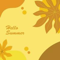 Background design with summer theme vector