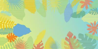 Background design with summer theme vector