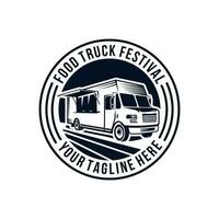 Food Truck Festival Logo Design Vector