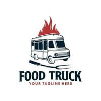 Grill Barbecue Food Truck Vector Logo