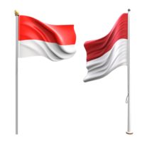 Indonesisch vlag element, voor decoratie van Indonesië viering png