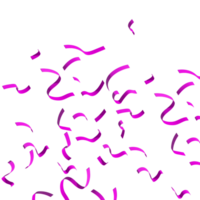 confetti and Purple ribbons png