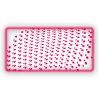 glow neon frame with dots png