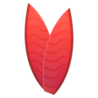vermelho prancha de surfe isolado png