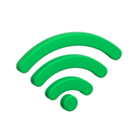 inalámbrico Wifi 3d hacer png