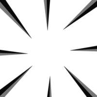 noir sunburst lignes png