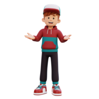 3d Masculin personnage parlant png