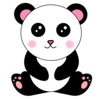 lindo diseño de panda png