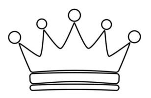 sencillo corona icono. vector ilustración