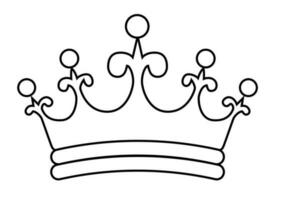 Simple crown icon. Vector Illustration