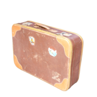 vieux valise isolé 3d png