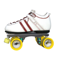 Roller skates isolated 3d rendering png