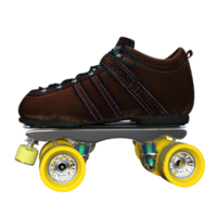 Roller skates isolated 3d rendering png