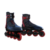 Roller skates isolated 3d rendering png