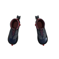 Roller skates isolated 3d rendering png