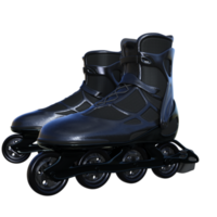 Roller skates isolated 3d rendering png