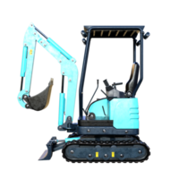 excavator isolated 3d png