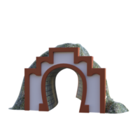 stoom- locomotief geïsoleerd 3d png