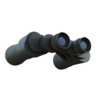 binoculars isolated 3d png