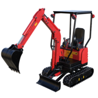 excavator isolated 3d png