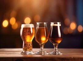 Beer in glass Illustration photo