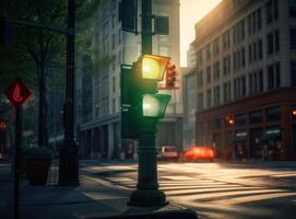 Traffic light background. Illustration photo