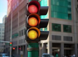 Traffic light background. Illustration photo