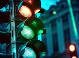 Traffic light background. Illustration photo