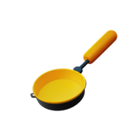 Frying Pan  3D Icon Illustration png