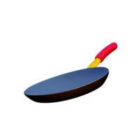 frituren pan 3d icoon illustratie png