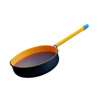 frittura padella 3d icona illustrazione png