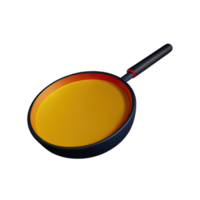 Frying Pan  3D Icon Illustration png