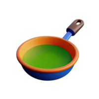 frittura padella 3d icona illustrazione png