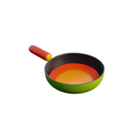 frittura padella 3d icona illustrazione png