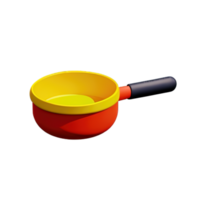 frittura padella 3d icona illustrazione png