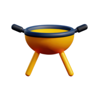 frittura padella 3d icona illustrazione png