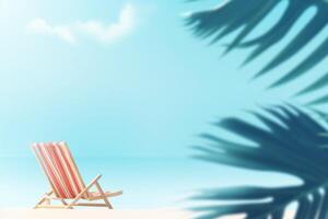 Blue summer time vibes background. Illustration photo