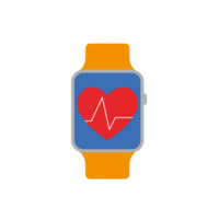 Smart watch and fitness tracker isolated, sport and technology concept png