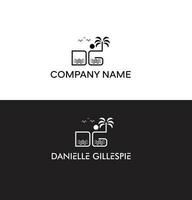 initial DG real estate logo vector and DG letters logo