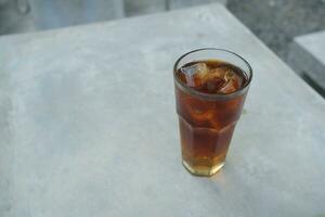 photo of fresh iced tea in a glass